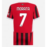 AC Milan Alvaro Morata #7 Domáci Ženy futbalový dres 2024-25 Krátky Rukáv